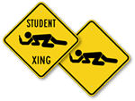 Funny Student Crossing Signs