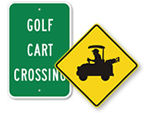 Golf Cart Signs