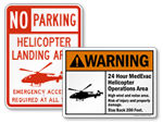 Helicopter Landing Area Signs