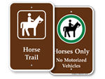 Horse Trail Signs