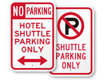Hotel Shuttle Bus Signs