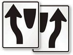 Keep Left, Keep Right Signs