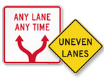 Lane Signs