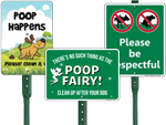 LawnBoss Dog Poop Signs