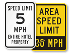 Speed Limit Signs by Location