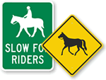More Horse Crossing Signs