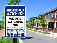 Neighborhood Watch Signs