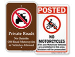 No ATV’s, No Motorcycles