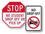 No Drop Off Signs