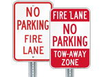 No Parking Fire Lane Signs