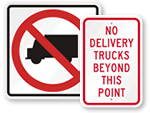 No Truck Signs