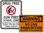 No Weapons Sign