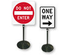 Portable One Way Signs