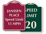 Designer Speed Limit Signs