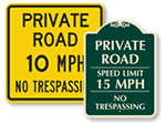 Private Road Speed Limit