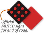Reflectors for End of Roadway