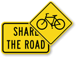 Share The Road Signs