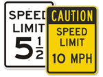 Speed Limit Signs by MPH