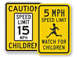 Speed Limit Signs for Child Friendly Communities