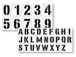 Number & Letter Parking Lot Stencils