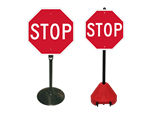 Stop Signs on a Stand