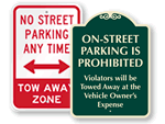 Street Parking Signs