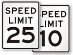 MUTCD Speed Limit Signs