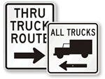 Truck Route Signs  