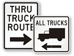 Truck Crossing Traffic Control Signs