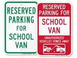 Van Parking Signs 
