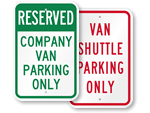 Van Parking Signs