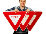 Yield Traffic Signs