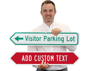 Custom Arrow Shaped Metal Signs Custom Arrow Shaped Metal Signs
