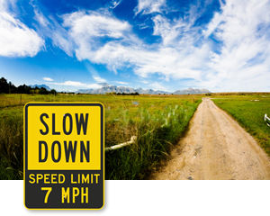 7 MPH Signs 7 MPH Signs
