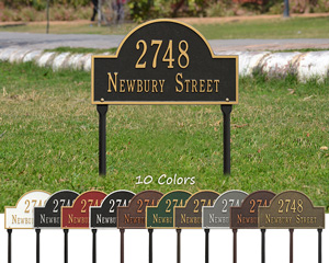 Arch Marker Standard Lawn Plaque