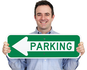 Arrow Parking Sign