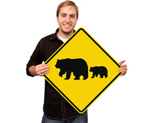 Bear Crossing Signs