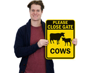 Details about   W11-14 Cattle X-Ing Sign 
