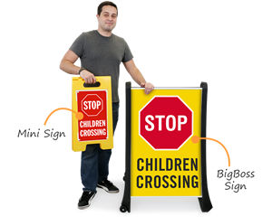 Children crossing signs