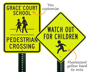 Warning Children road sign (W308)