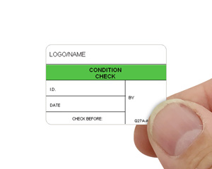 condition check calibration check only label
