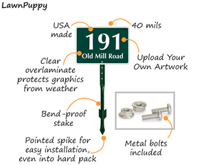 Custom Lawnpuppy Sign