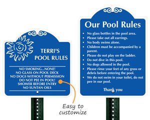 No dogs allowed signs