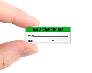 esd certified label