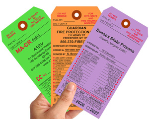 Custom Fire Extinguisher Tags