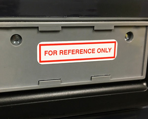 Calibration Label Holder