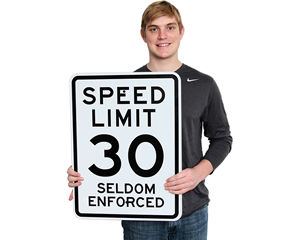 Funny Speed Limit Sign