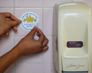 Hand Washing Stickers for Schools
