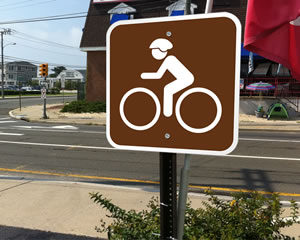 Bike Route Sign
