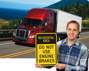 No Engine Braking Signs No Engine Brake Or Jake Brake